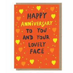 Anniversary Lovely Face Card