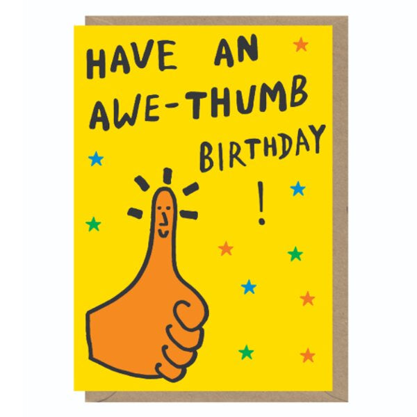 Awe-thumb Birthday Card