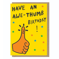 Awe-thumb Birthday Card