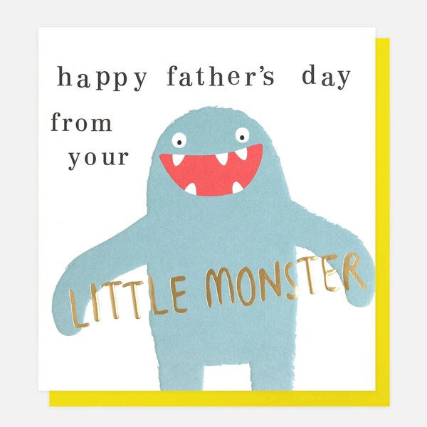 Happy Father's Day from your Little Monster Card