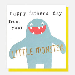 Happy Father's Day from your Little Monster Card