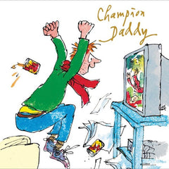 Champion Daddy Quentin Blake Father's Day Card