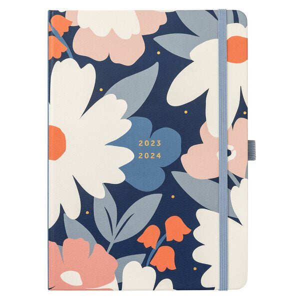 2023/24 Navy Daisy Mid Year A5 To Do Diary