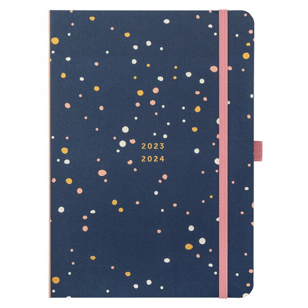 2023/24 Navy Mid Year Day a Page Diary