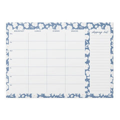 Blue Ditsy Meal Planner Pad