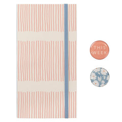 Striped Meal Planner Notebook