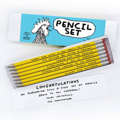 David Shrigley Pencil Set 3