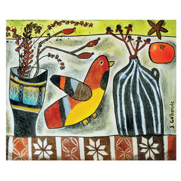 Felt Bird and Klug Jug Card
