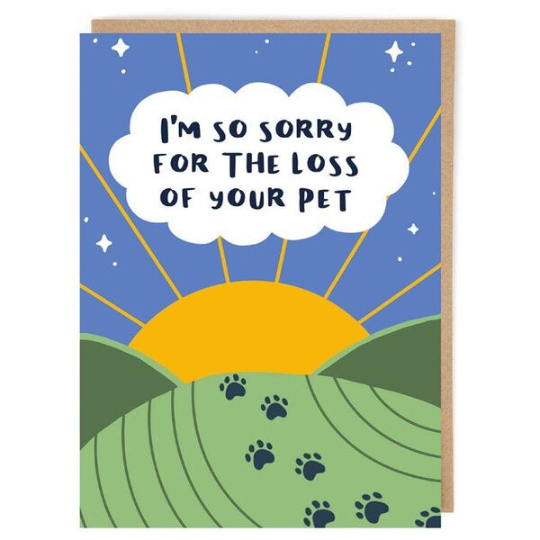 Sorry Pet Loss Card