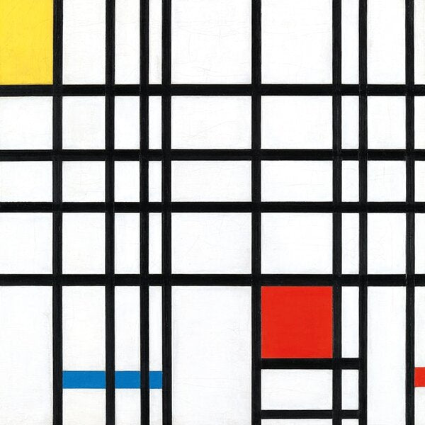 'Composition with Yellow, Blue and Red' Mondrian Tate Card