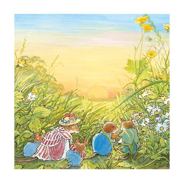 Sunset In The Meadow Card