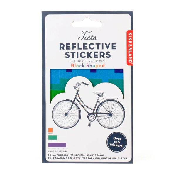 Rainbow Blocks Reflect Bike Stickers - Paper Tiger