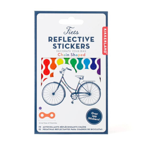 Rainbow Chain Reflect Bike Stickers - Paper Tiger