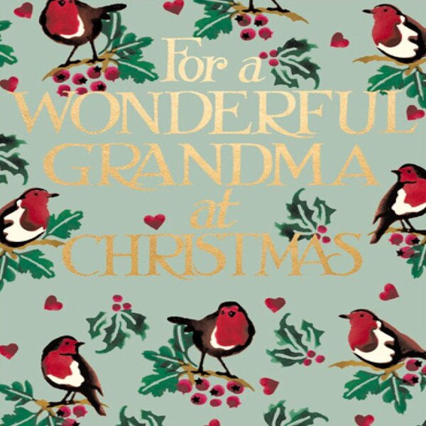 Emma Bridgewater Wonderful Grandma Christmas Card Paper Tiger