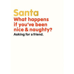 Nice & Naughty Christmas Card