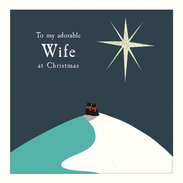 Wife Bears & Star Christmas Card