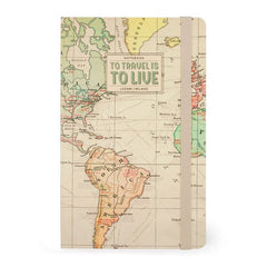 To Travel Is To Live Hardcover Medium Lined Notebook