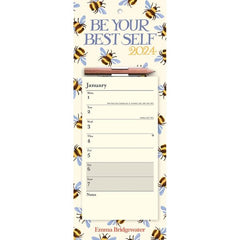 Emma Bridgewater Bumblebee Magnetic Memo Calendar 2024