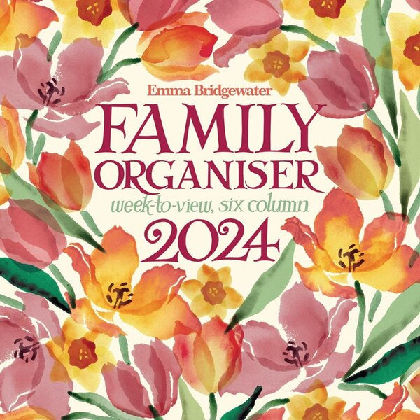 Emma Bridgewater Tulips 2024 Family Organiser Wall Calendar
