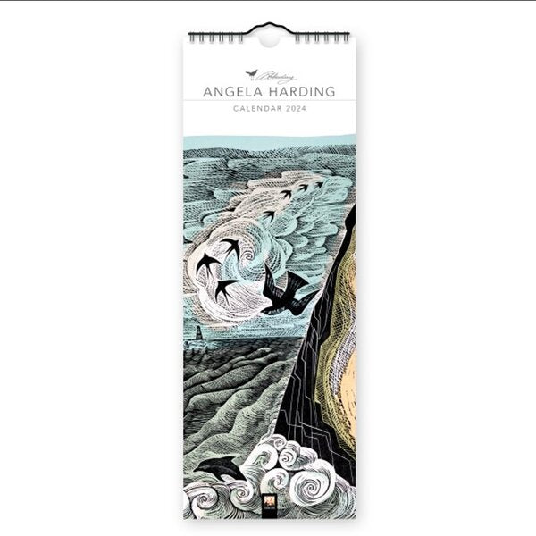 Angela Harding Slim 2024 Wall Calendar Paper Tiger