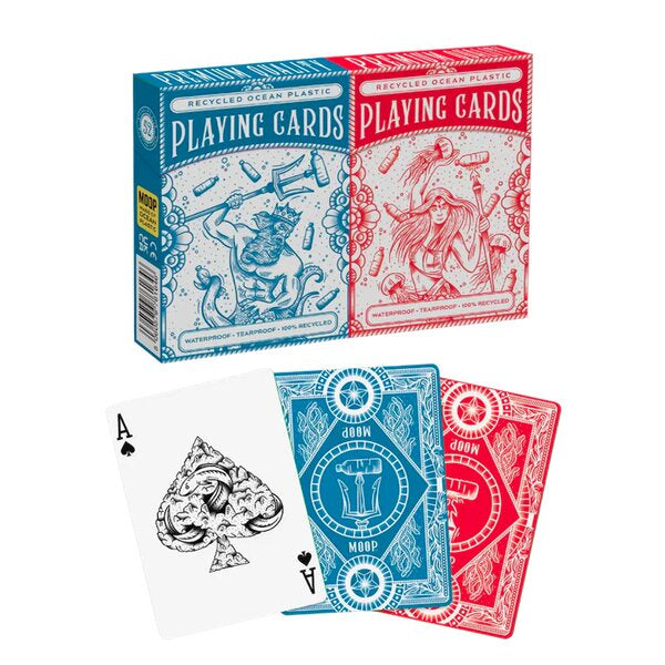 Ocean Plastic Playing Cards Blue