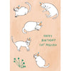 Happy Birthday Cat Person Card