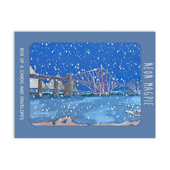 Forth Bridges Gold Foil Box of Christmas Cards