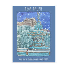 Ross Fountain Box of Gold Foil Christmas Cards
