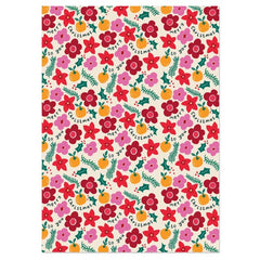 Christmas Floral Sheet Wrap