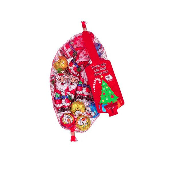 Net of Foiled Christmas Solid Milk Chocolates