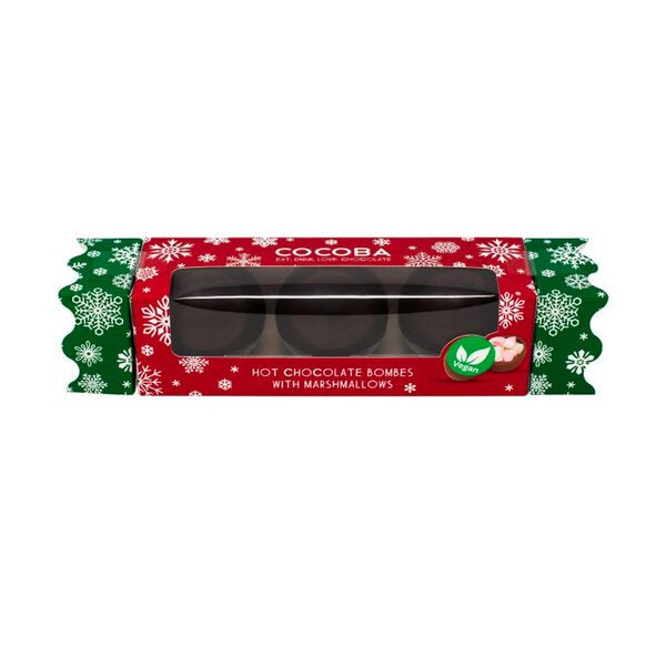 Organic Vegan Hot Chocolate Bombs Christmas Cracker