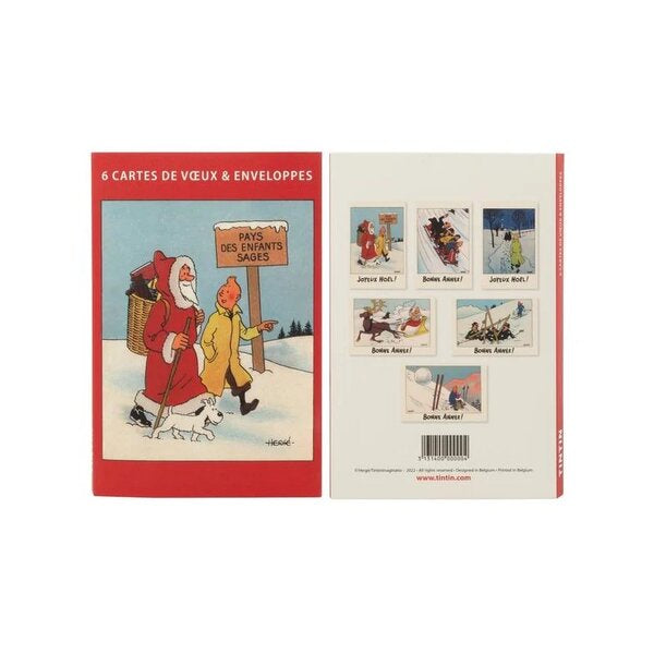 Tintin Christmas Card Pack