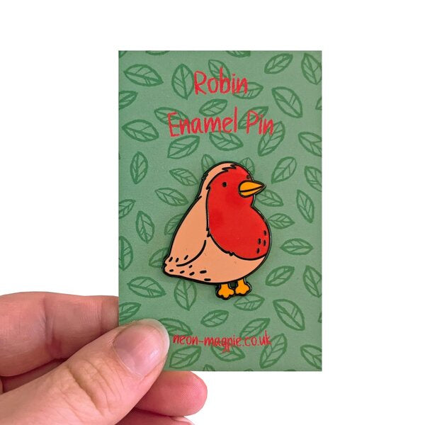 Robin Enamel Pin