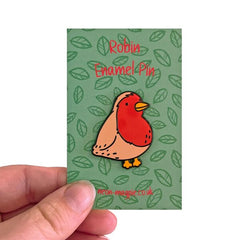 Robin Enamel Pin