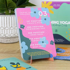 Calming Yoga Weekly Wellness Card Pack