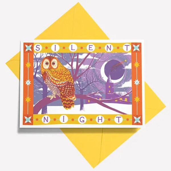 Silent Night Owl Card