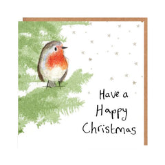 Pack of 5 'John' Robin Charity Christmas Cards