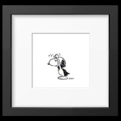 Snoopy Vampire Framed Print 9x9