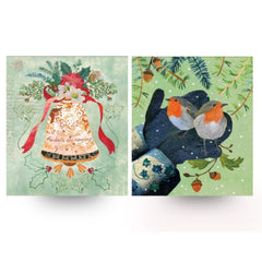 Hear the Bells and Robin Friends Charity Cards Pack of 6