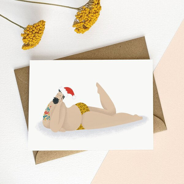 Sexy Santa Christmas Card