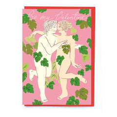 Be My Valentine Statues Card