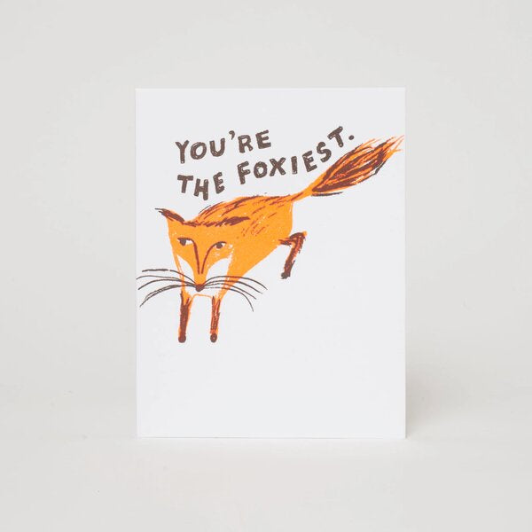 Foxiest Fox Valentine Card