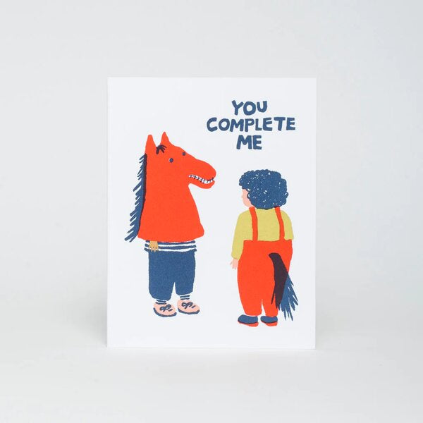 You Complete Me Valentine Card