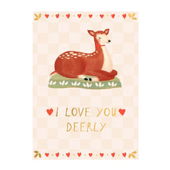 I Love You Deerly Valentine Card