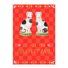 Perfect Pair Cats Valentine Card
