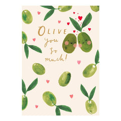 Olive You So Much Valentine Card