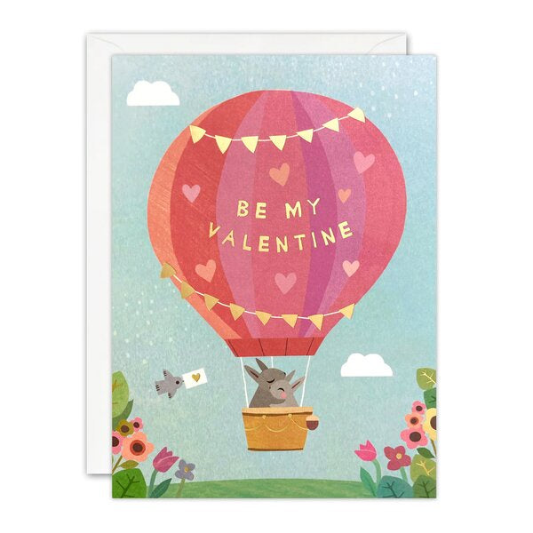 Valentine's Day Hot Air Balloon Card