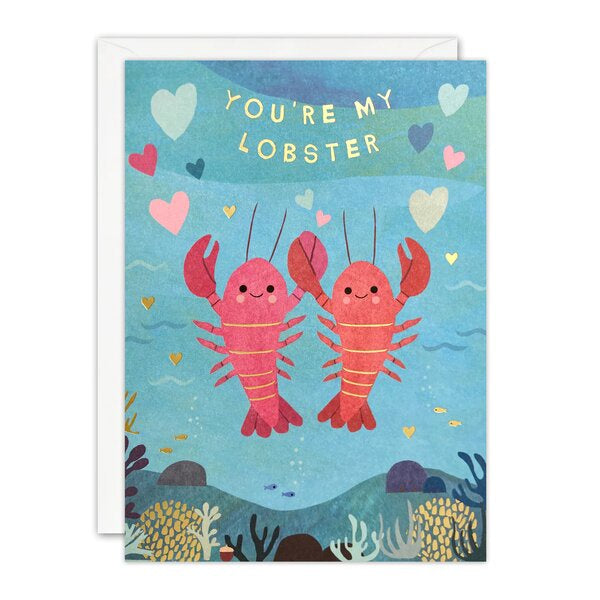 Valentine's Day Lobsters Card
