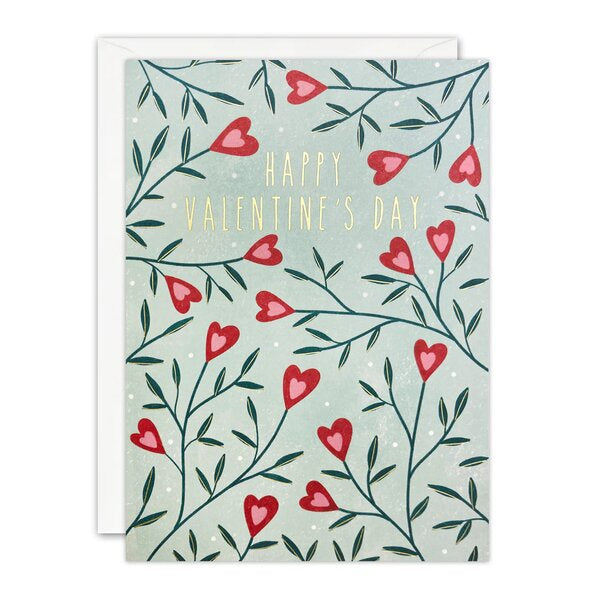 Valentine's Day Heart Pattern Card