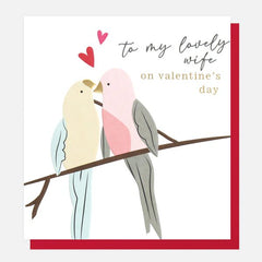 To My Lovely Wife On Valentine's Day Card